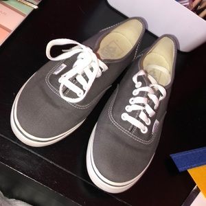 Grey women’s vans, barely worn!!